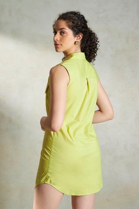 Marvina 100% Cotton Shirt Dress - Image 5