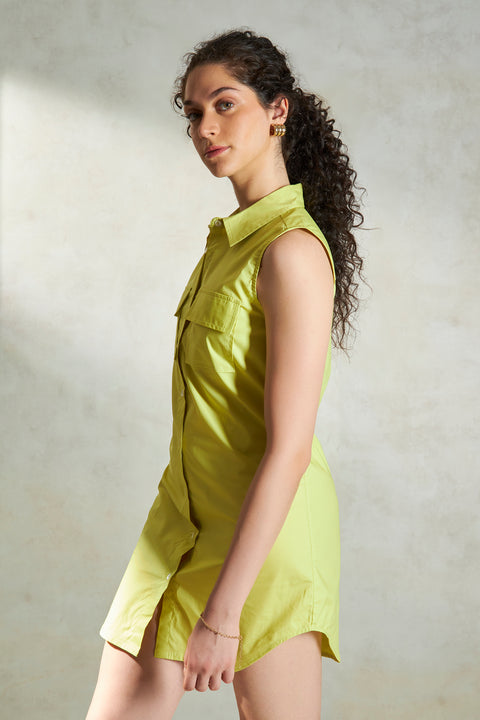 Marvina 100% Cotton Shirt Dress - Image 4